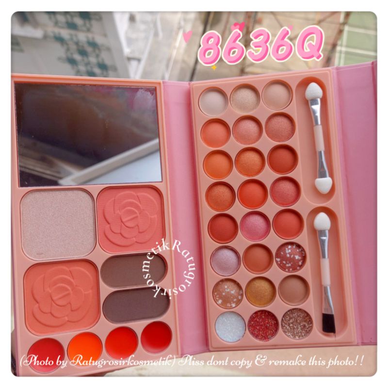 PROMO!!EYESHADOW PALETTE MAKE UP BUBBLE PEACH/STRAWBERRY MILK ANYLADY NO.8636N/HAPPT TIME NO.8614HD