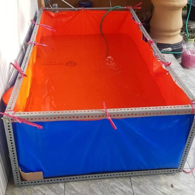 Kolam terpal 2 x 1 x 1