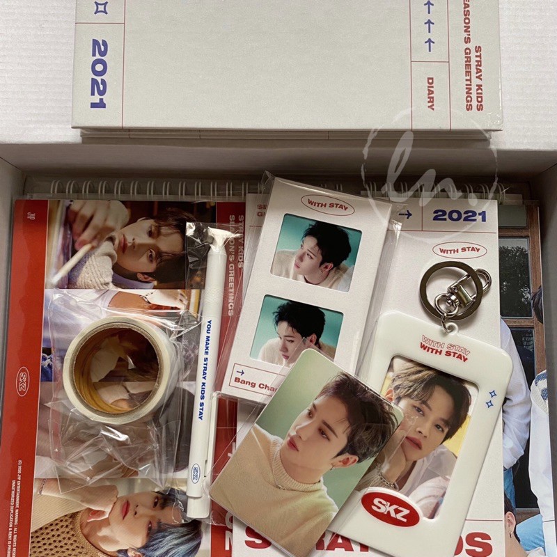 [READY / SHARING] 2021 SEASON'S GREETINGS STRAY KIDS (POSTCARD / PHOTOCARD / BOOKMARK / DIARY DLL)