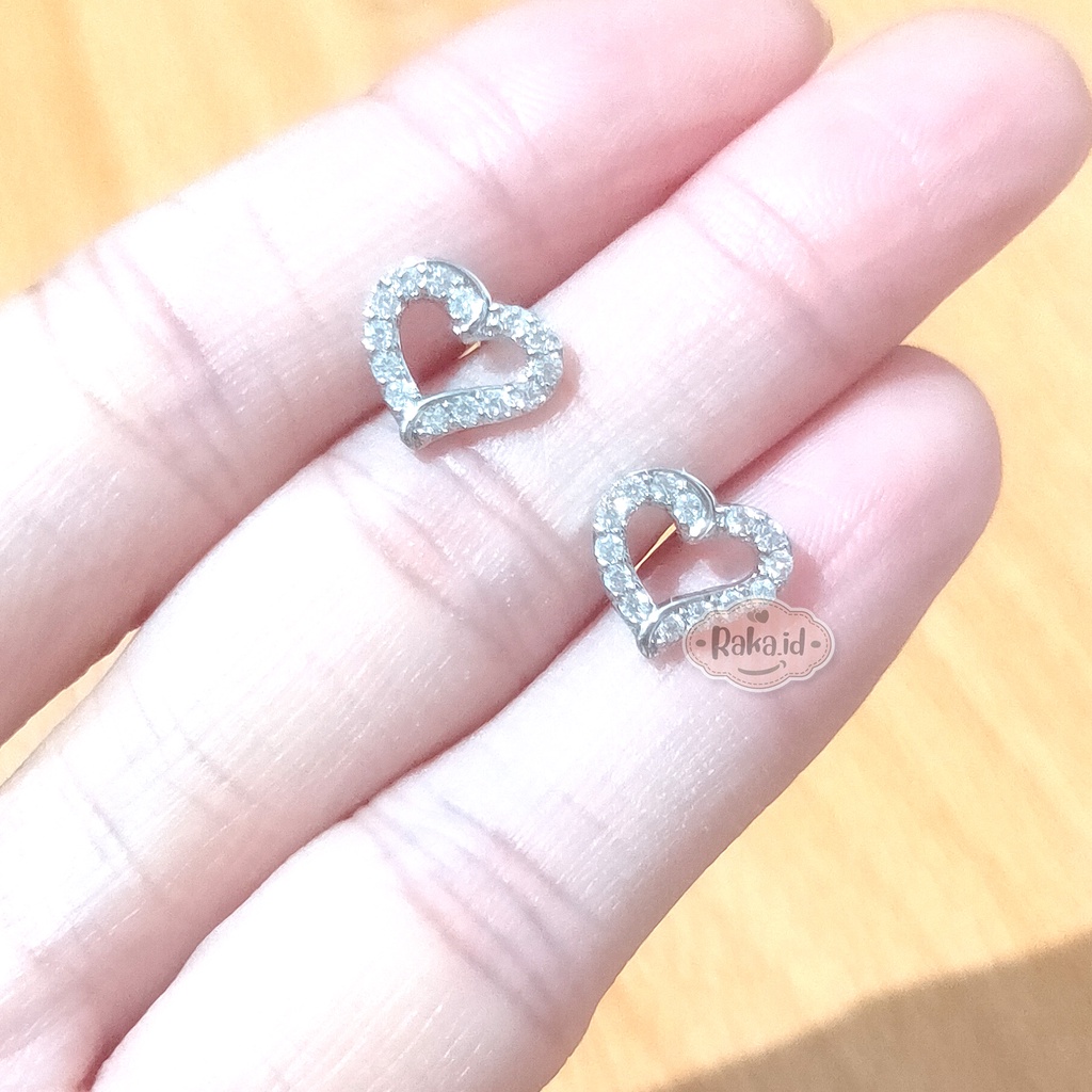 Anting Wanita Anting Tusuk / Stud Love Permata Perhiasan Aksesoris Wanita 1023