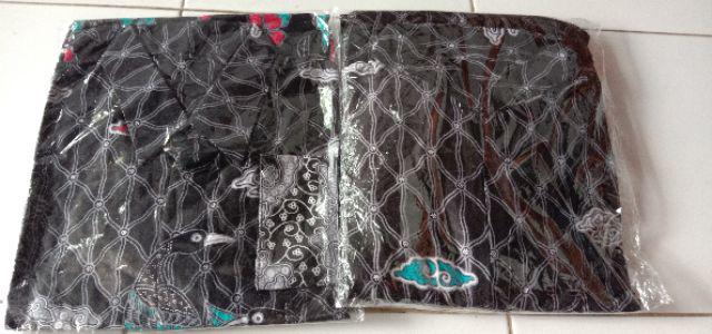 Batik Couple Keluarga Sania Ruffle Ori Ndoro Jowi Dnt Mega Mendung Abu