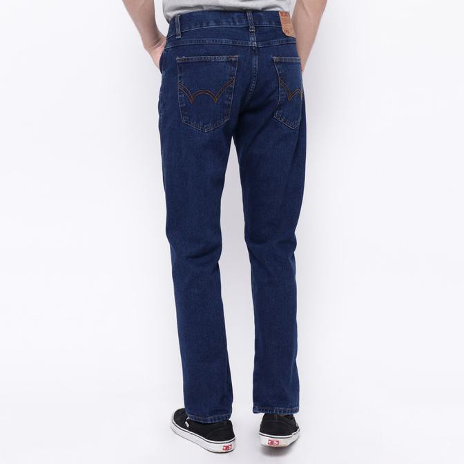New Product Edwin Celana Jeans Reguler Fit Pria Panjang Medium Blue Vegas 04 - Biru, 28 Free Ongkir