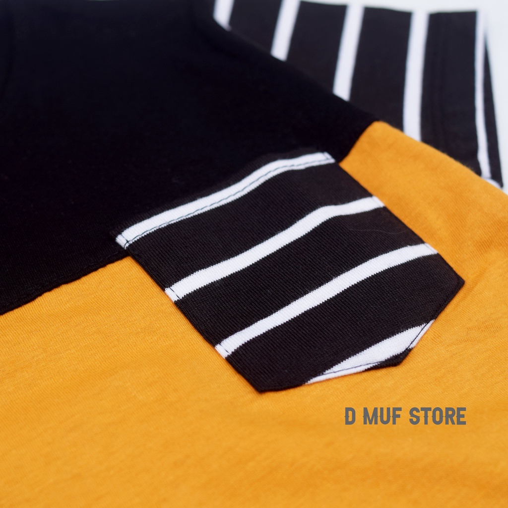 Kizzu Kaos Anak Premium Cotton 30s Usia 1-12 Tahun APK Hitam Kuning- dmufstore