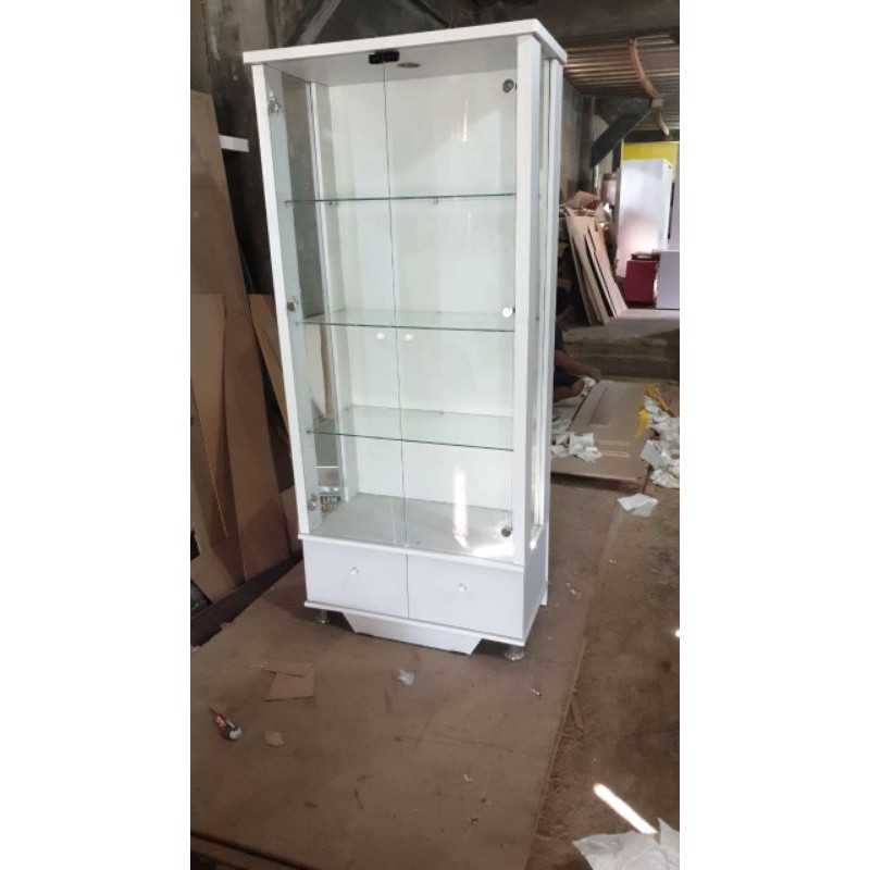 Jual Lemari kaca pajangan lemari kaca minimalis lemari pajangan lemari