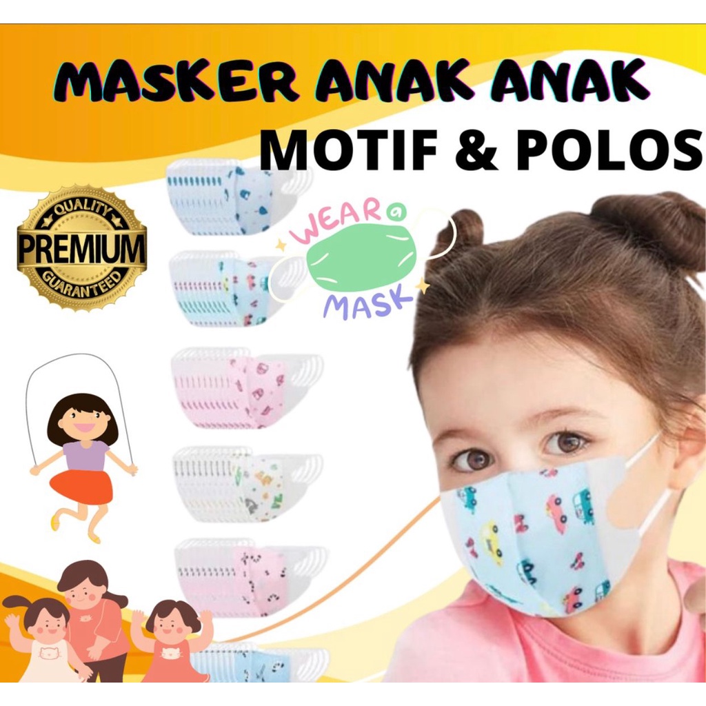 MASKER ANAK 3PLY KF94 KN95 ORIGINAL ALLSIZE