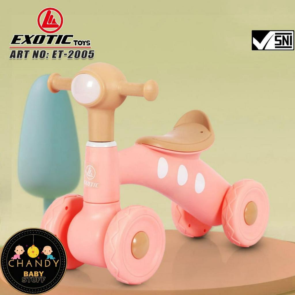 SEPEDA ANAK BALANCE BIKE EXOTIC ET 2005 ( MUSIK )