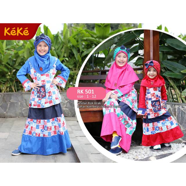 Stelan Rok Anak Keke ~RK 501~