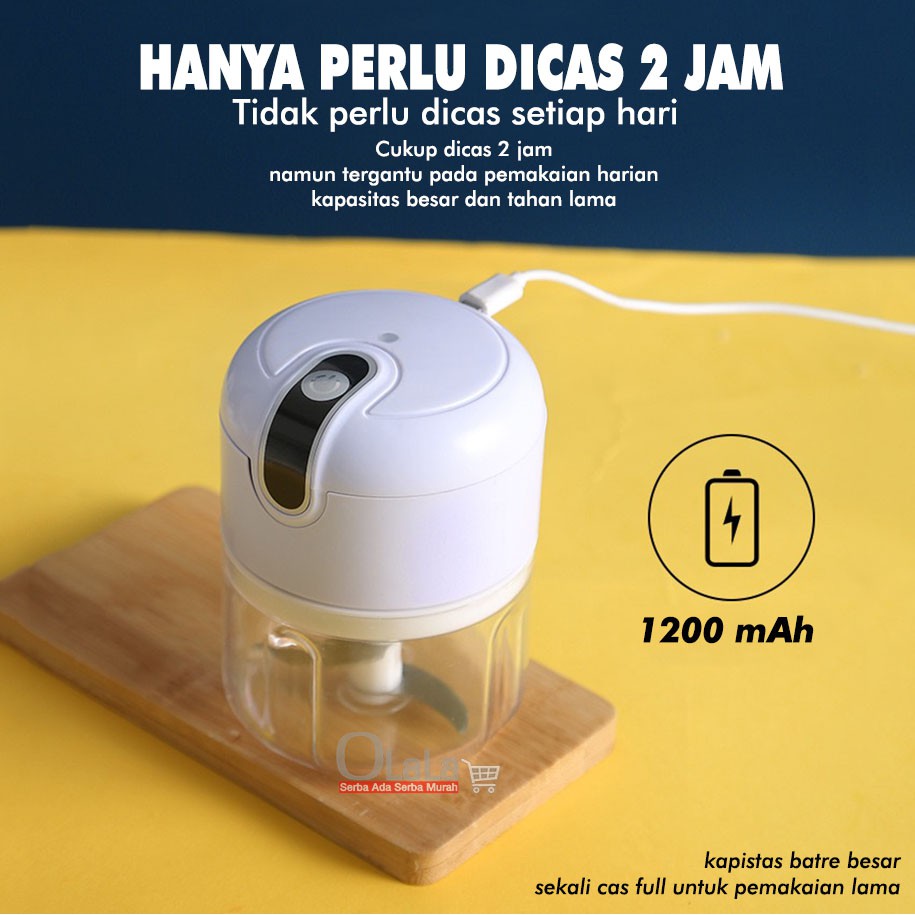 BLENDER CHOPPER MINI USB / BLENDER PORTABLE  MINI OLL-3319