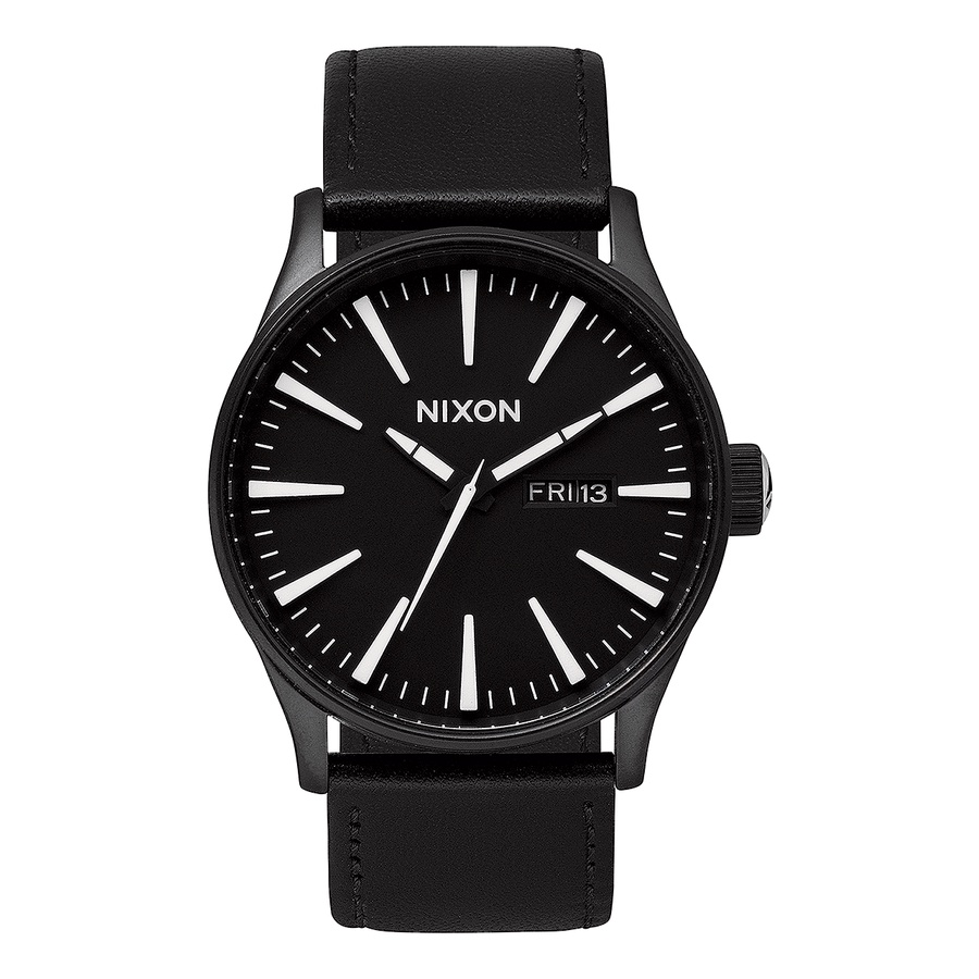 Nixon Sentry Leather Black / White A105005