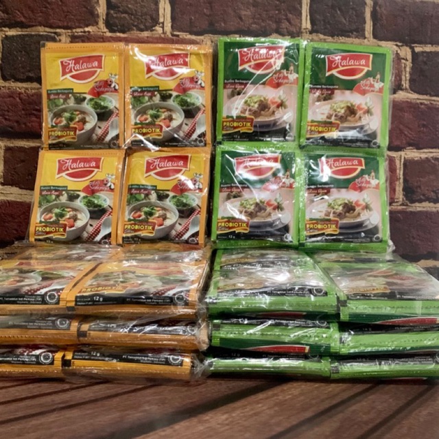 

Bumbu Masak HALAWA 12 gr Kemasan Pack (24 sachet)