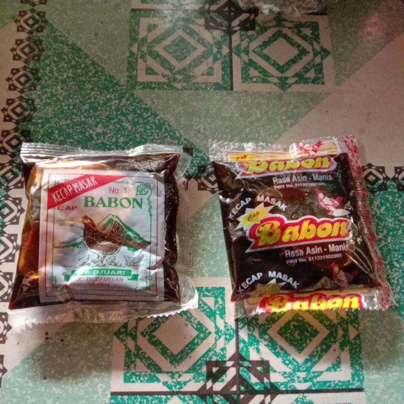 

Kecap babon sachet 1000 dan 1500 kecap babon renteng