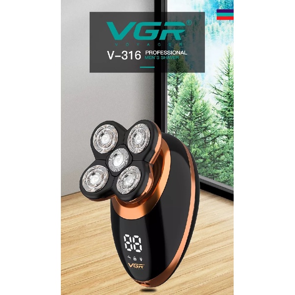 VOYAGER VGR V-316 - Professional Electric Mens Shaver - Alat Cukur Multifungsi Untuk Pria - Tahan Air IPX5