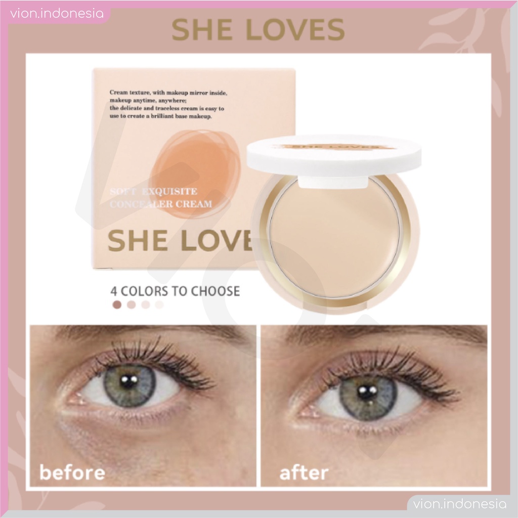 SHE LOVES Concealer Cream Soft Exquisite 4 Colors Original Sheloves SL026