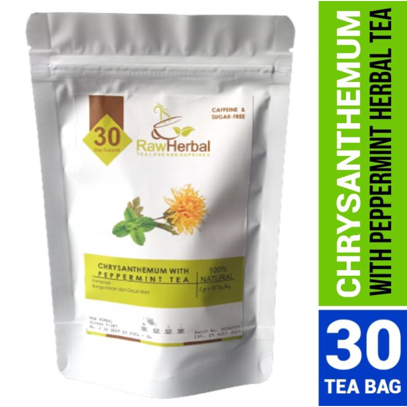 Chrysanthemum With Peppermint Tea : Teh Bunga Chrysanthemum &amp; Daun Mint Isi 30 Tea Bag