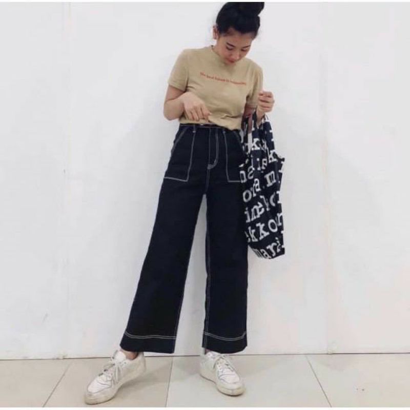 AMBER PANTS CELANA PANJANG HITS FASHION OOTD SELEBGRAM