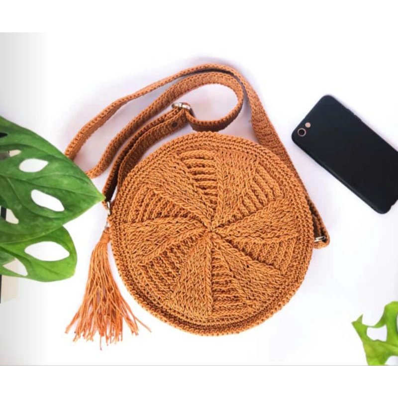 TAS RAJUT NILON/ TAS RAJUT BULAT/TAS RAJUT JOGJA/ TAS RAJUT SLEMPANG NILON