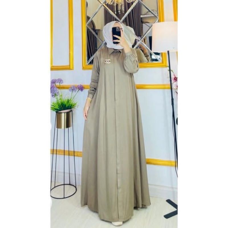 GAMIS TERBAGUS TERMURAH - SANLIA GAMIS POLOS MODEL UMBRELLA TERLARIS TERBARU