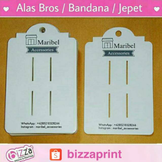 

KERTAS ALAS BERMERK UNTUK BROS, JEPET RAMBUT, BANDANA