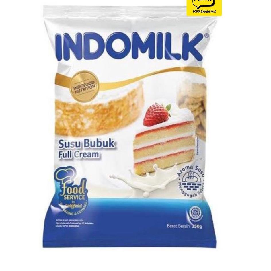 ✞FRESH✞ SUSU BUBUK FULL CREAM 250GRAM / SUSU BUBUK FULL CREAM INDOMILK / SUSU BUBUK FULL CREAM FOR B