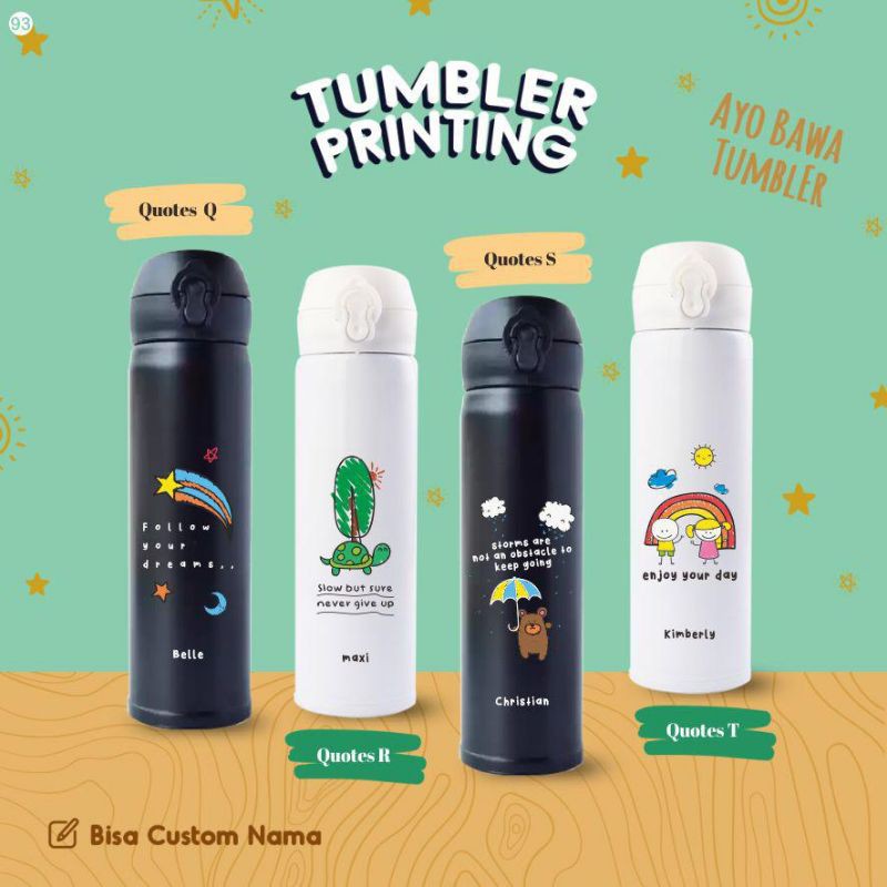 Tumbler Termos custom Printing