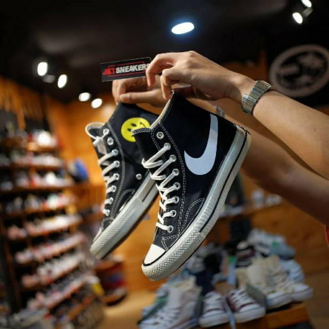 BISA BAYAR DITEMPAT (COD) | Sepatu Converse x Nike Swossh 70s Sepatu Converse 70s Premium