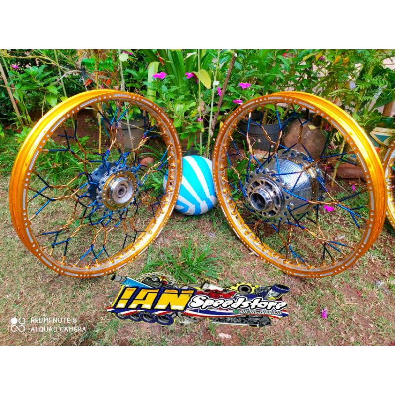 paketan velg tromol DT custom +ruki twotone plintir +velg ukiran