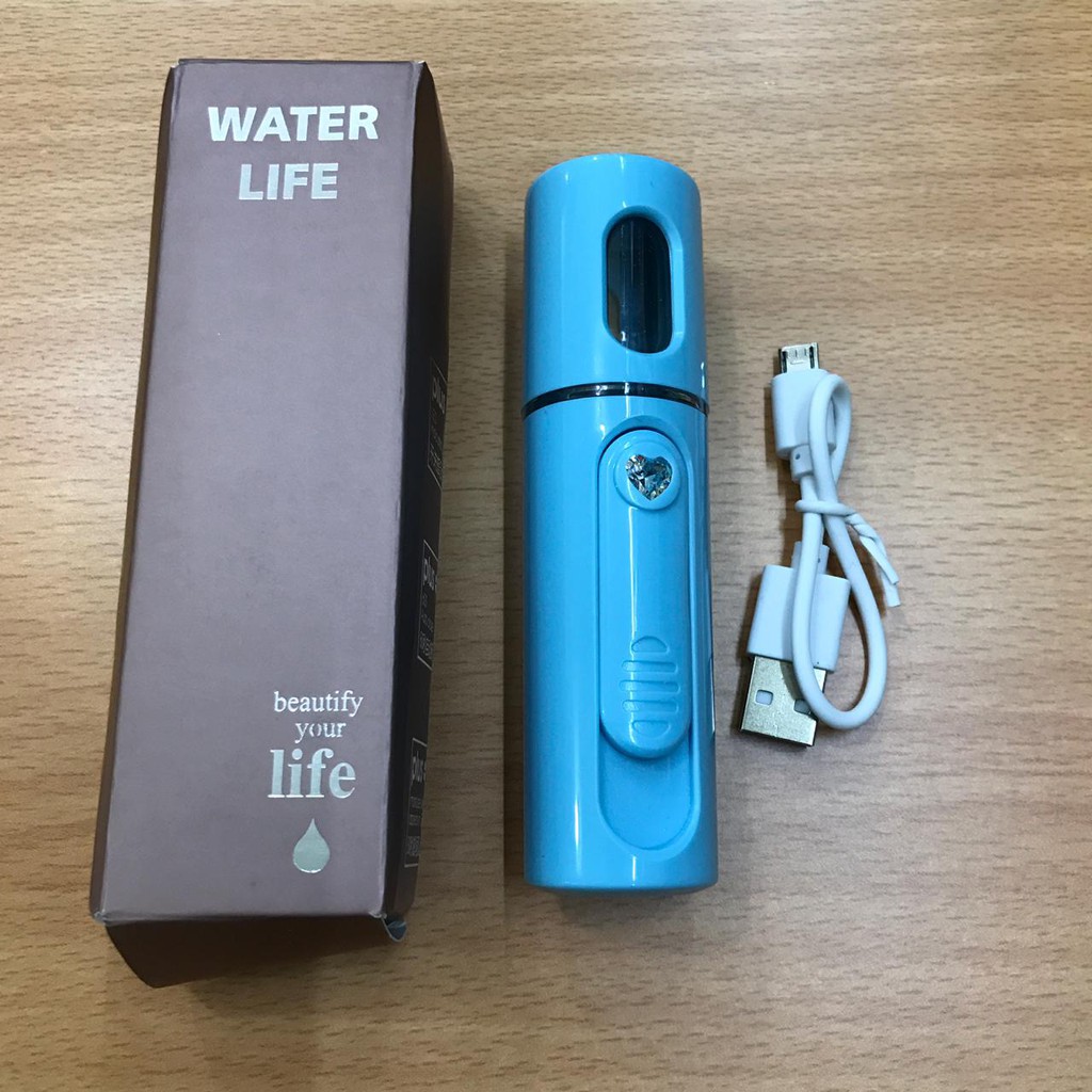 Alat Pelembab Wajah / Mini Portable Spray Wajah / Sprayer Nebulizer dengan USB / Alat Semprotan Muka