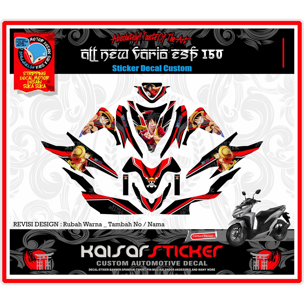 Jual Sticker Decal Motor Full Body Vario New 2019 - Stiker Decal New