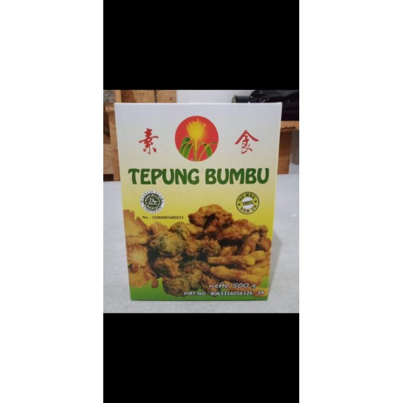 

bambu rejeki TEPUNG BUMBU 500 gr vegan goreng kentucky krispi