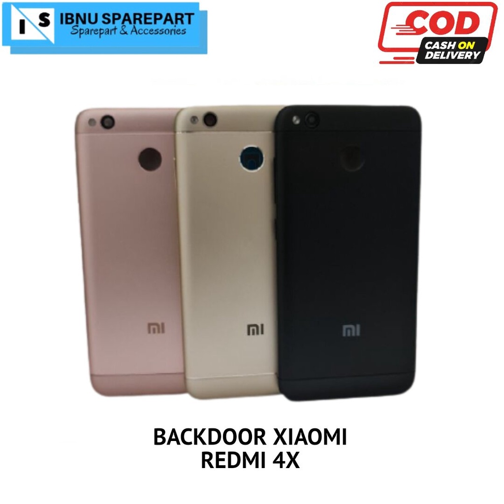 BACKDOOR BACKCOVER BACK COVER CASING KESING TUTUP BELAKANG XIAOMI REDMI 4X ORIGINAL