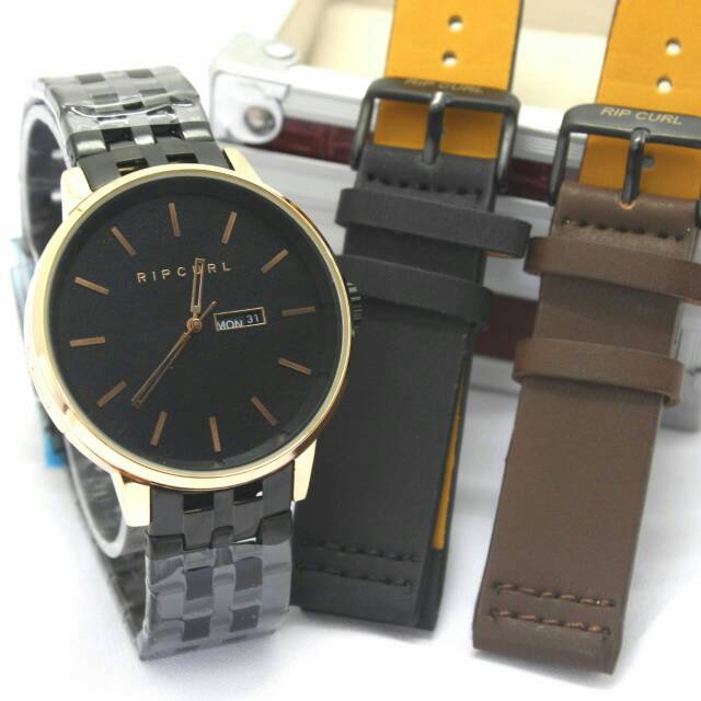 Jam Tangan Ripcurl Detroit Bonus Tali Kulit 1 - Jam Tangan Pria Ripcurl - 01