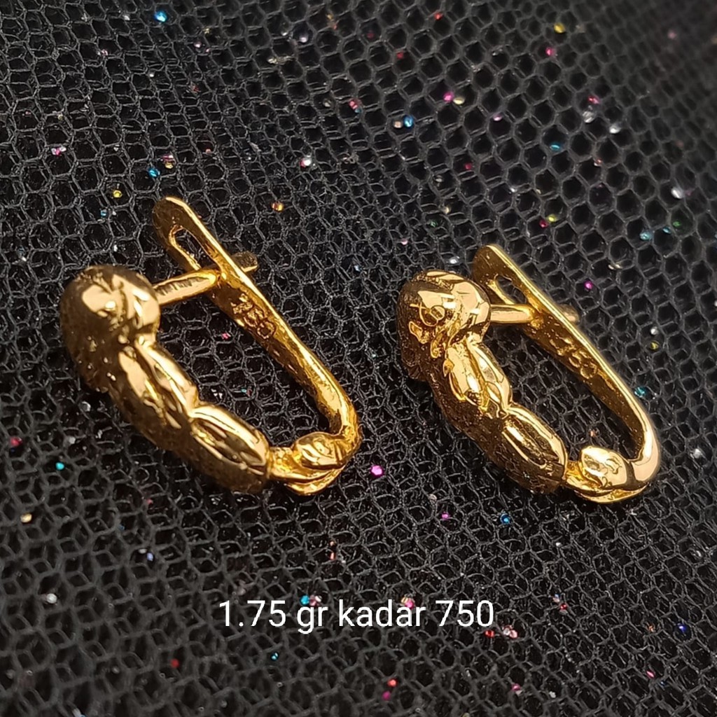 NEW Anting Emas 17 K - 1.75 gr Kadar 750 - 3385