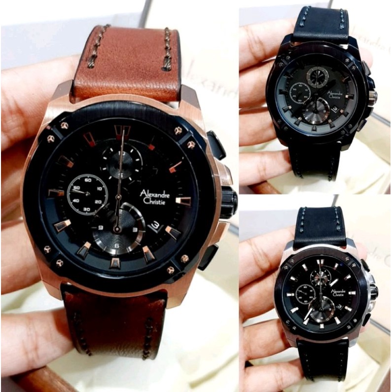 Jam Tangan Pria Alexandre Christie Ac 6595 Original Include Box
