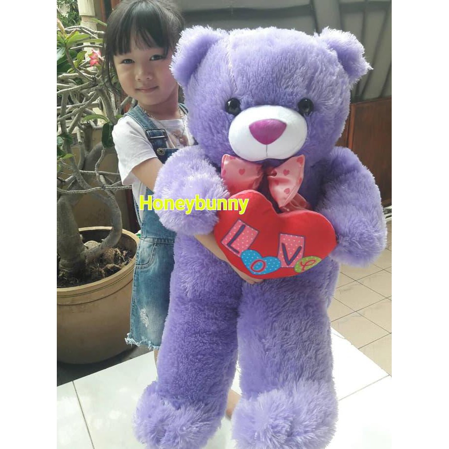 Toko Boneka Termurah. Boneka Teddy Bear/Beruang Love Jumbo Termurah Se Shopee.