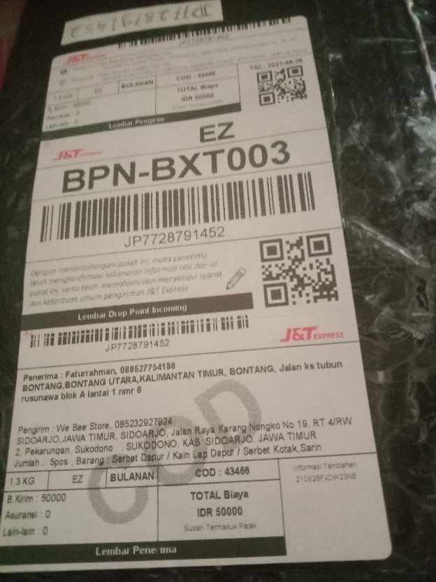 Serbet Dapur / Kain Lap Dapur / Serbet Kotak