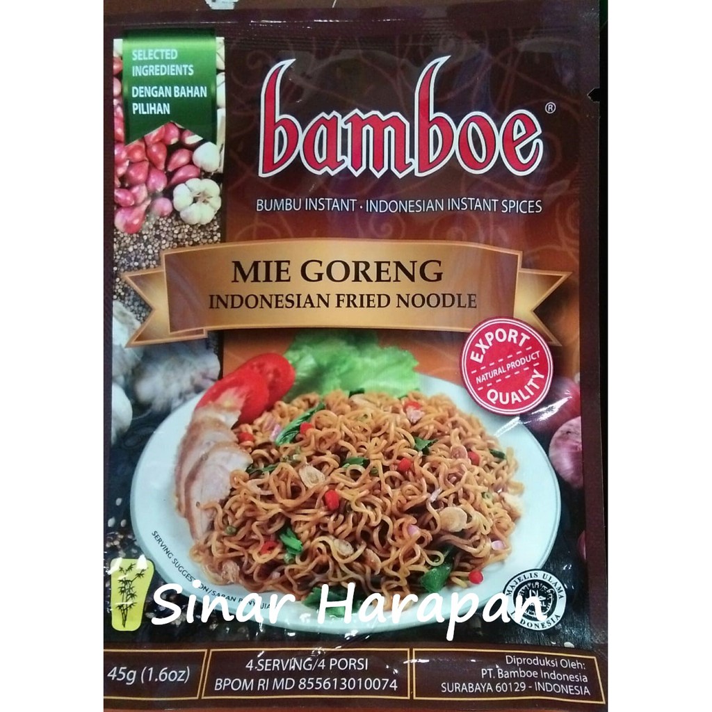 

Bumbu Instant Bamboe Export Mie Goreng