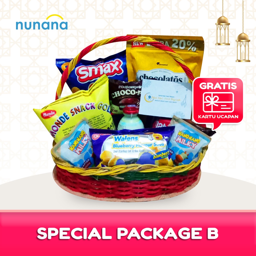 

Nunana Parcel Lebaran Idul Fitri Murah dan Unik, Untuk Anak, Mertua, Pasangan dan Keluarga (Special Package B)