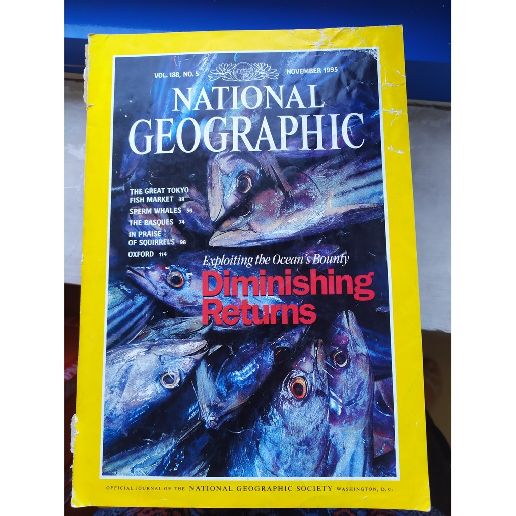 Majalah National Geographic November 1995 Bekas