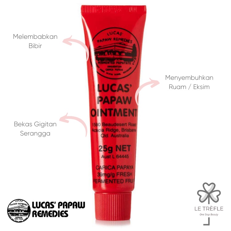 Original Lucas Papaw Ointment 25g Pelembab Bibir Salep Obat Lucas Papaw Ointment
