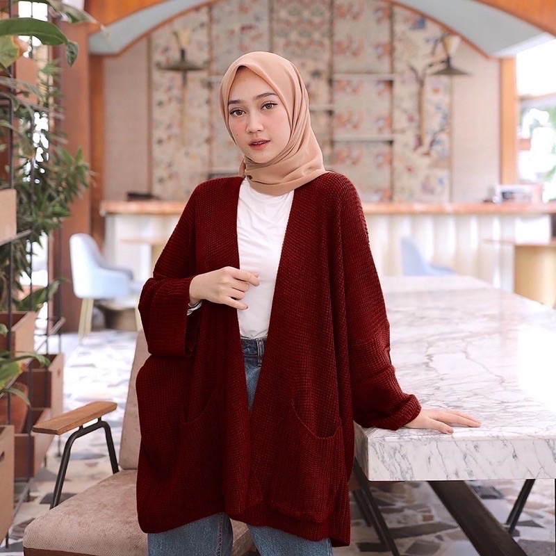 cardi loocy rajut oversize premium