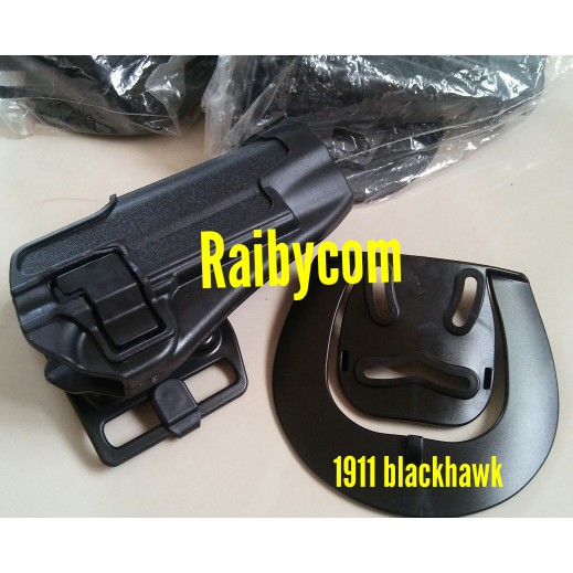 Holster Blackh4wk FN M1911 Sarung Pst0l Hndgn Ars0ft Black Hawk CQC