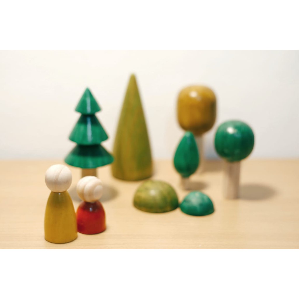 Woodland Tree Set | Mainan Kayu Pohon-pohonan