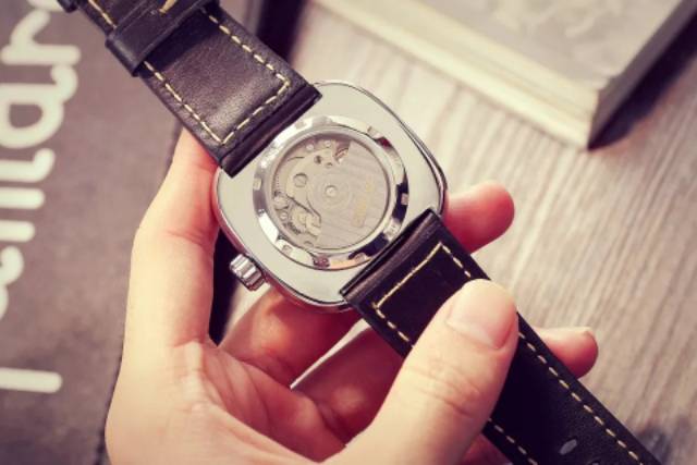 Jam Tangan Mekanik Automatic Carotif Industrial Design White Black