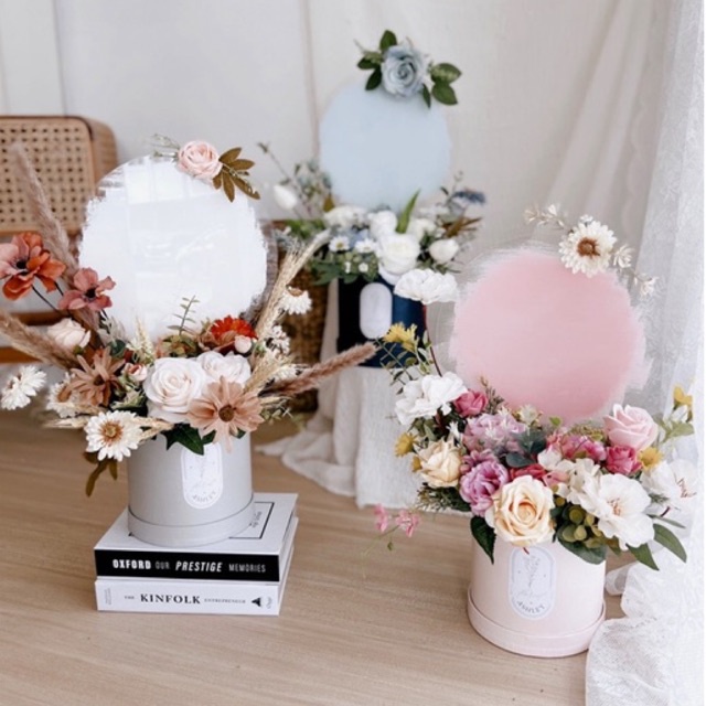 Box Bunga Acrylic Ucapan