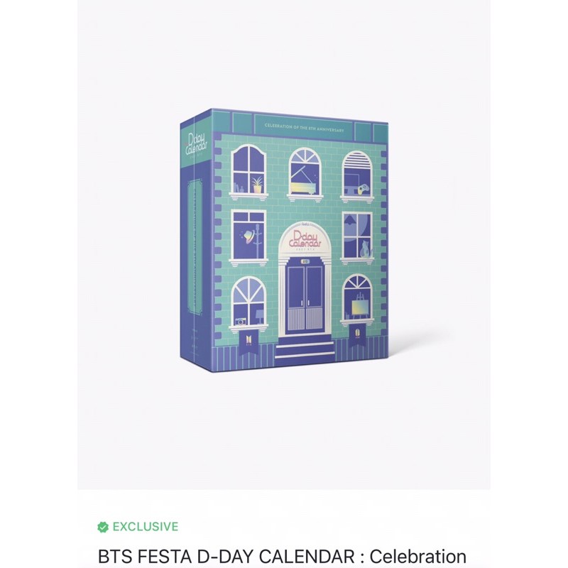 BTS - FESTA D-DAY CALENDER The 8th Anniversary