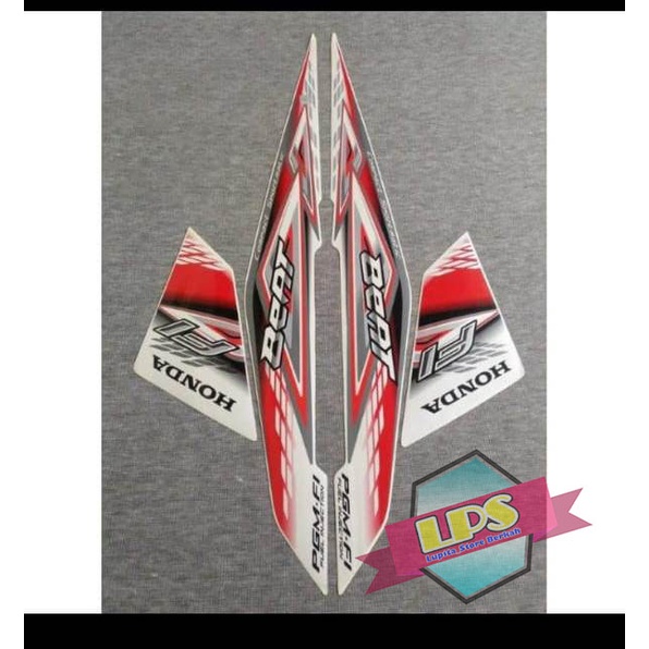 Stiker Striping Honda Beat FI 2014 Warna Putih