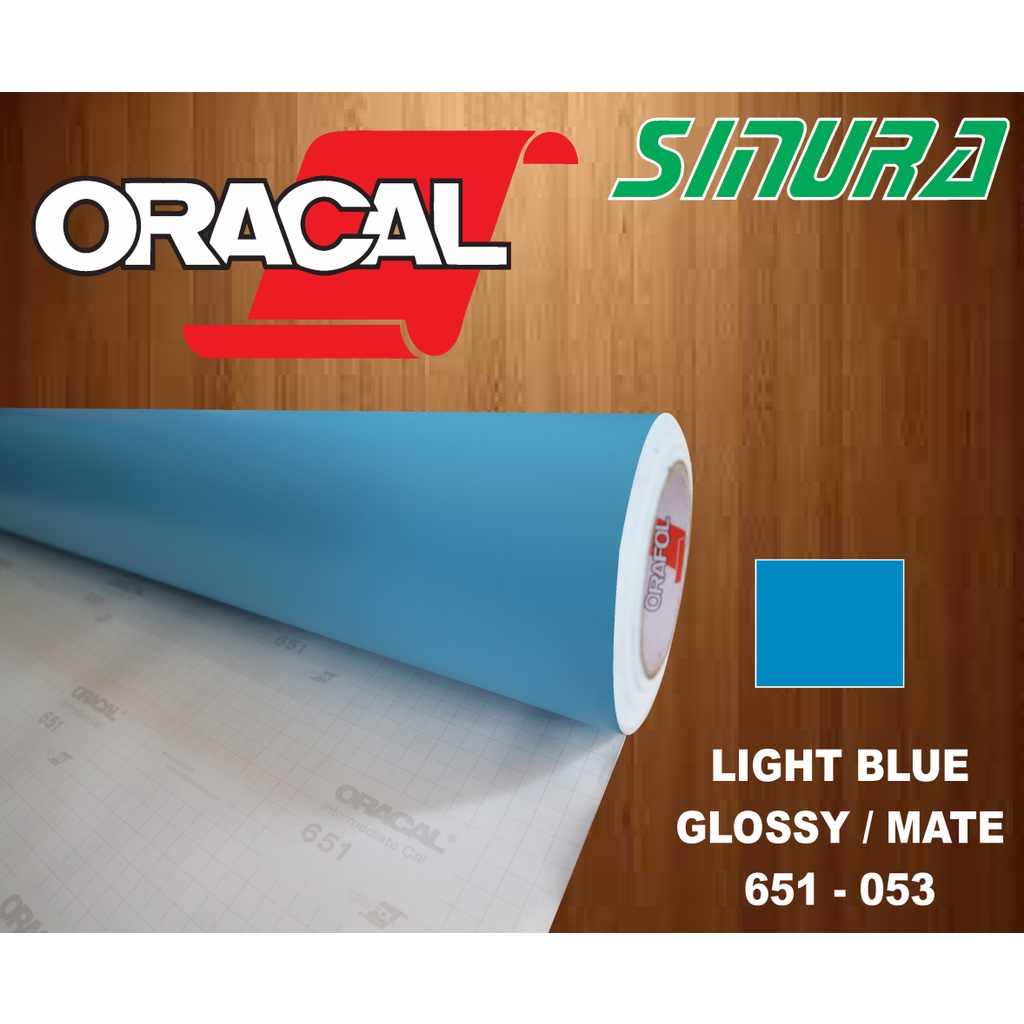 Sticker Oracal 651-053 LIGHT BLUE (GLOSSY/MATTE)