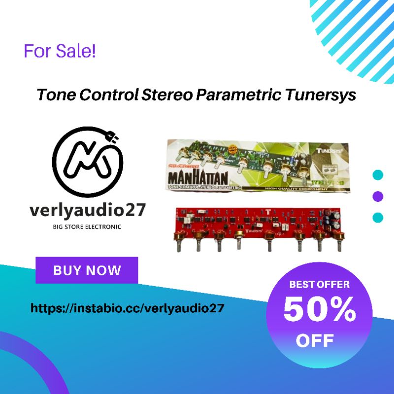 Kit Parametric Tunersys Tone Control Stereo Parametric Manhattan Stereo Parametrik Stereo Parametric
