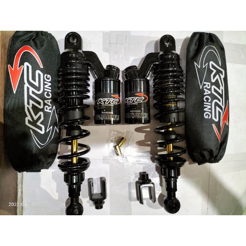 SHOCKBEAKER TABUNG KTC EXTREME 280mm 320mm 340mmn BLACK SERIES Jupiter RX king Tiger Vega Supra Nouvo aerox nmax new nmax old pcx dll/SHOCK BELAKANG BEBEK KTC EXTREME RACING copy  BLACK SERIES NEW PRODUK-1