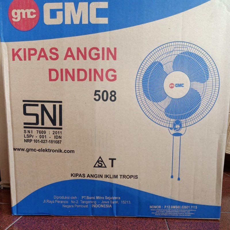 KIPAS ANGIN DINDING GMC 508 16 INCH WALL FAN KIPAS TEMBOK